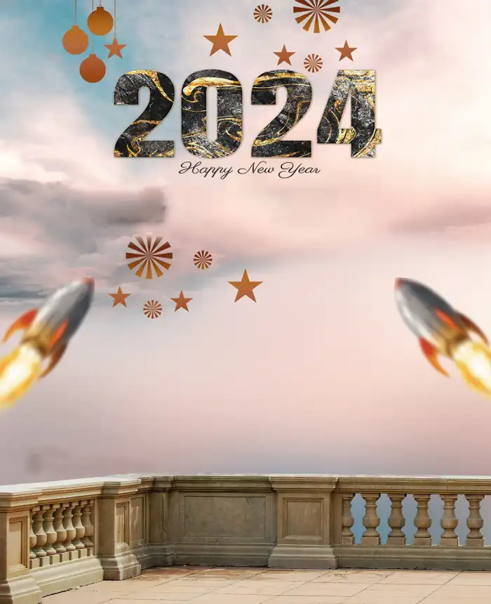 Happy New Year 2024 Picsart Editing Background