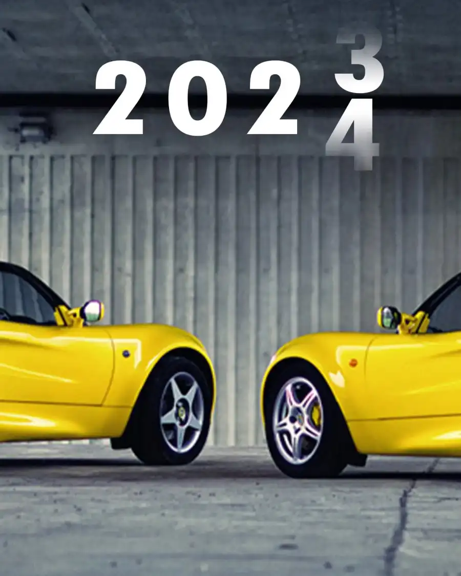 Happy New Year 2024 Picsart Yellow Car HD Background