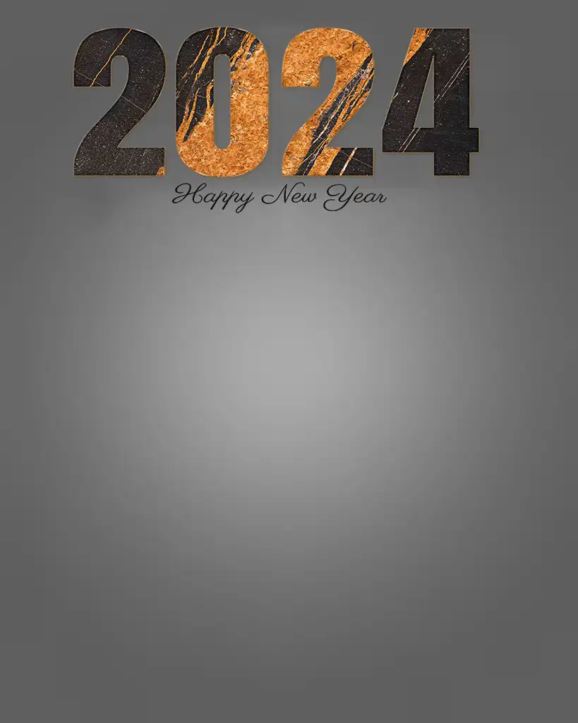 Happy New Year 2024 Silver Editing  Background