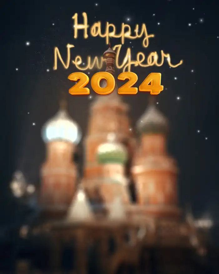 Happy New Year 2024  Viral Editing HD Background