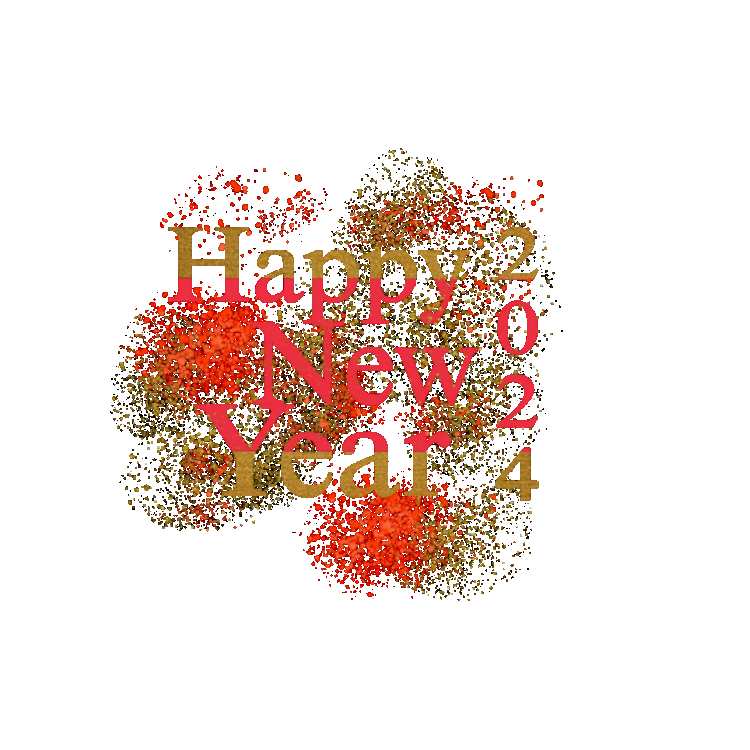 Happy New Year 2024 With Fireworks PNG Images Free