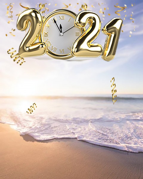 Happy New Year Editing Background 2021