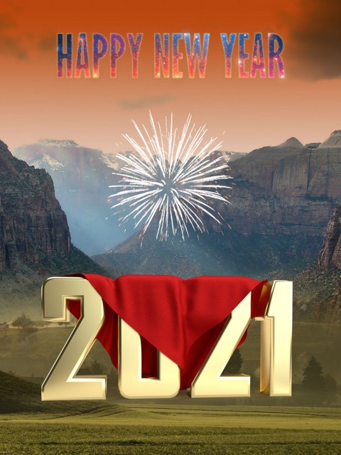 Happy New Year Editing Background 2021