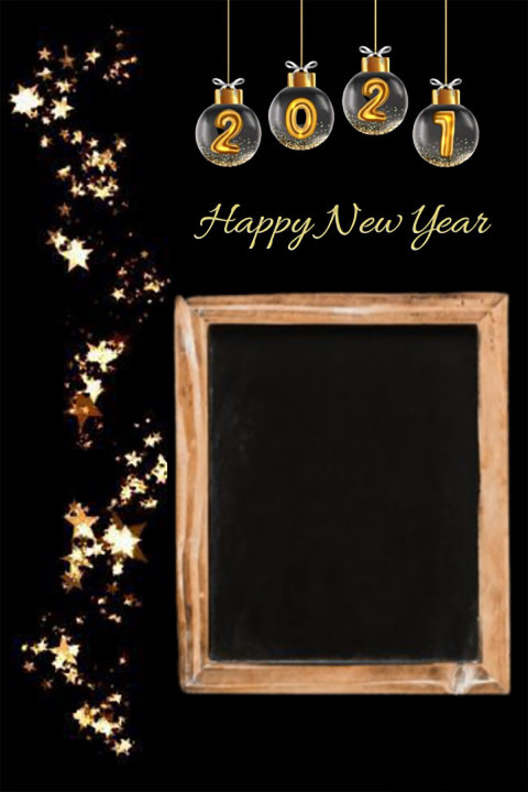 Frame Happy New Year Editing Background 2021