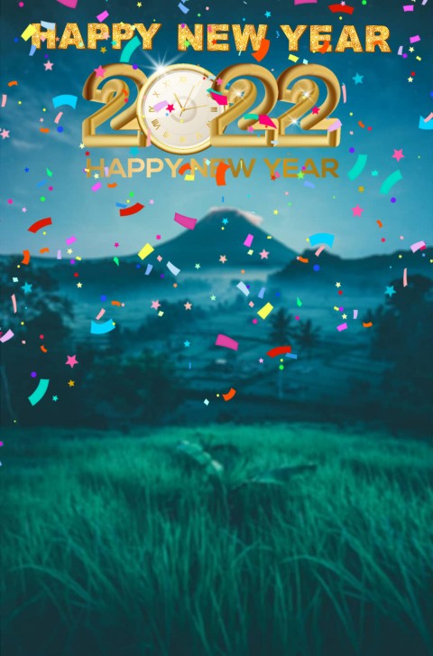 Happy New Year Nature 2022 CB PicsArt Editing Background