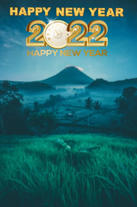 Happy New Year Nature 2022 CB PicsArt Editing Background HD