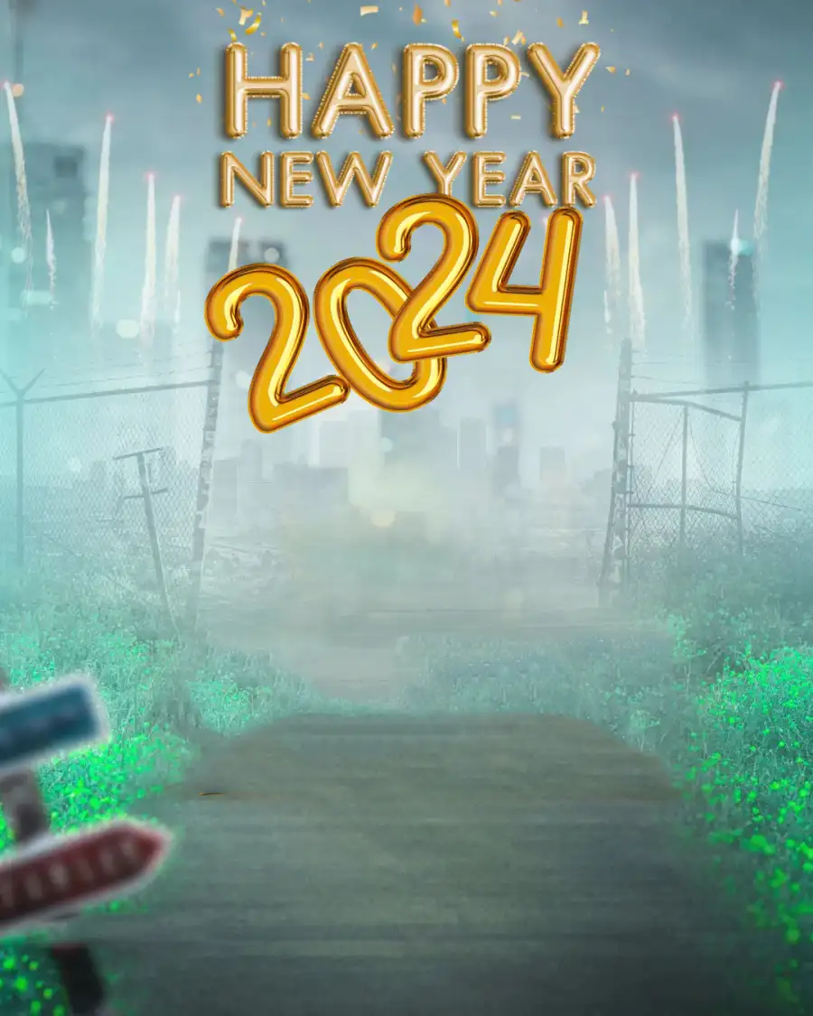 Happy New Year Road CB  Background