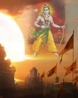 Happy Ram Navami Editing HD Background