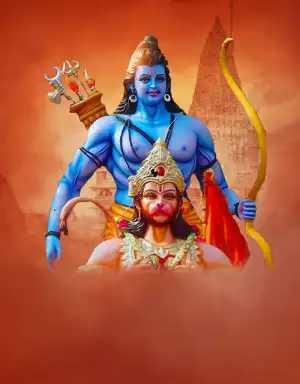 Happy Ram Navami Hanuman HD Editing Background