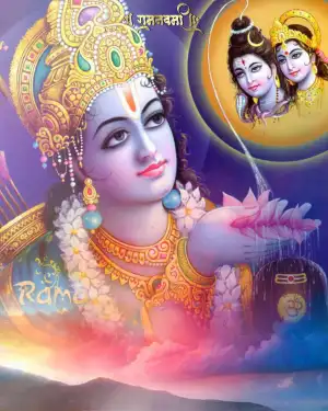 Happy Ram Navami Lord Ram Face Editing Background