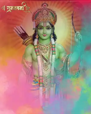 Happy Ram Navami Photo Editing Background