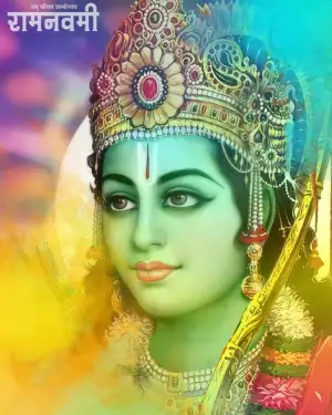 Happy Ram Navami Ram Face CB Editing Background