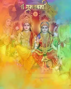 Happy Ram Navami Ram Sita Maa Editing Background