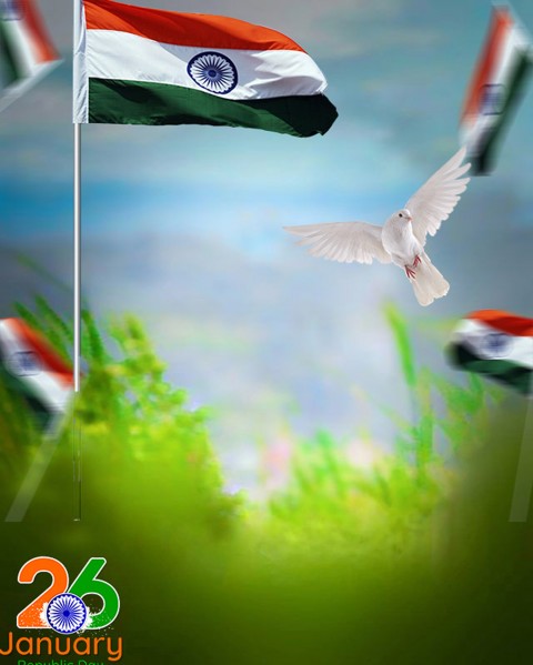 Happy Republic Day Photo Editing Background