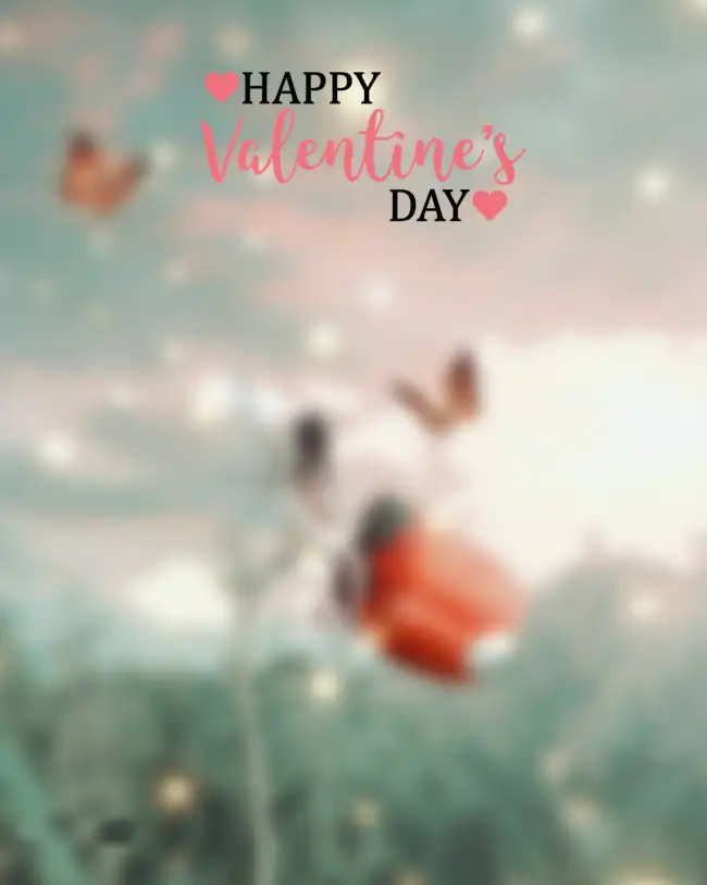 Happy Valentine Day Blur CB Background HD Download