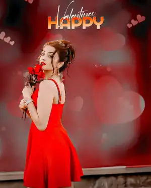 Happy Valentine Day Editing Background Hot Girl