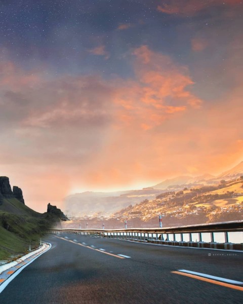 Highway PicsArt CB Editing HD Background Download