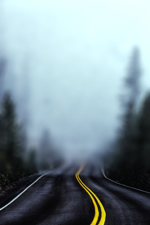 Highway Road Winter CB Picsart Background HD