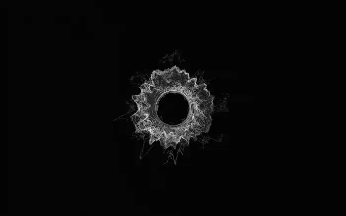 Hole Black Minimalist Background HD Free Wallpapers