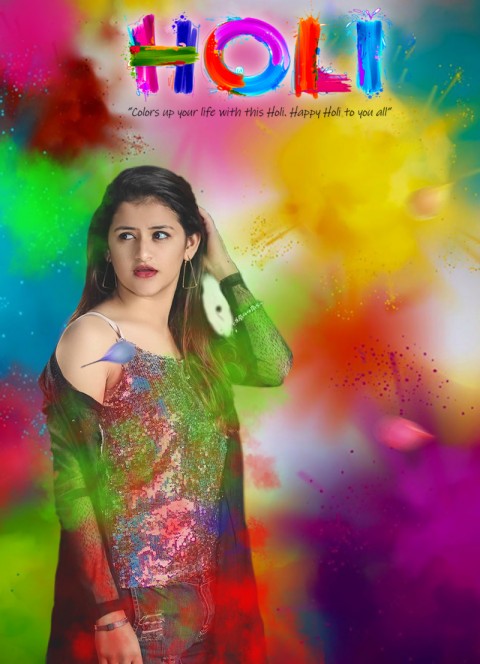 Holi Girl HD CB Picsart Editing Background Full HD