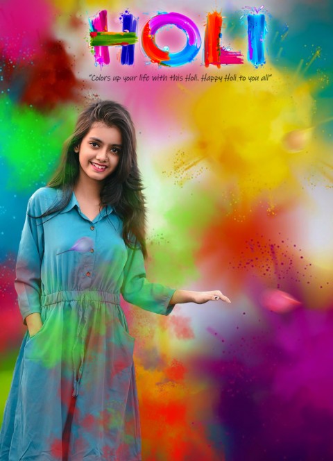 Holi Girls CB Picsart Editing Background HD