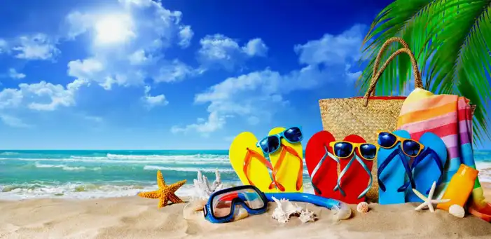 Holiday Beach Flipplop Background HD Images Free Download