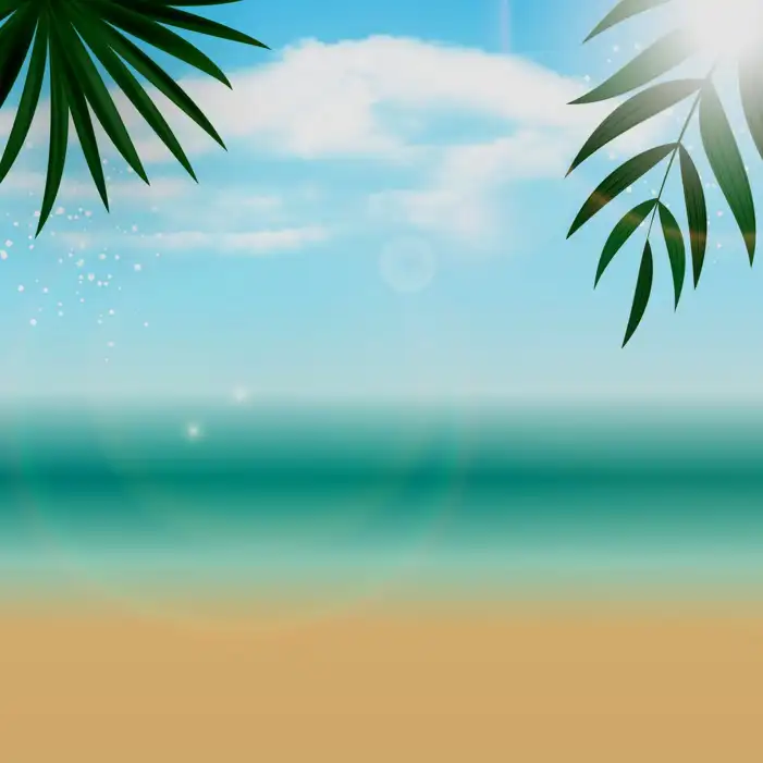 Holiday Beach Tree Background HD Images Free Download