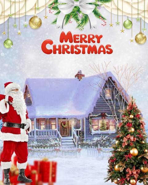 Home Merry Christmas Day CB PicsArt Background HD