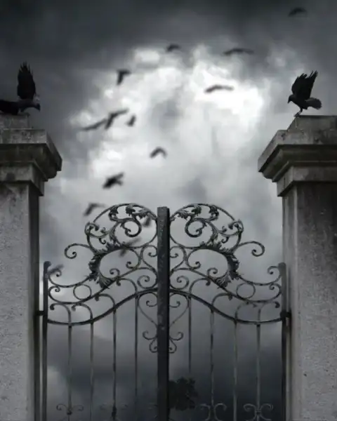 Horror Dark Door Picsart Background Full HD Download