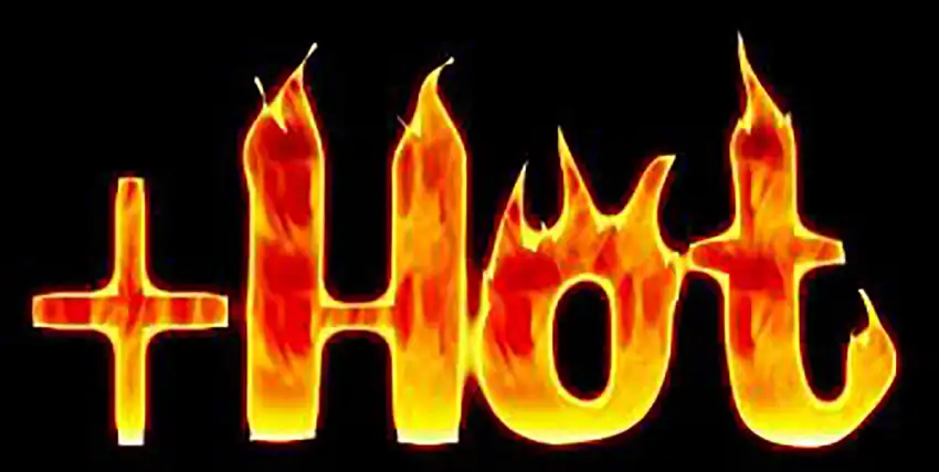 Hot Fire Picsart English Hindi Text PNG Images Download