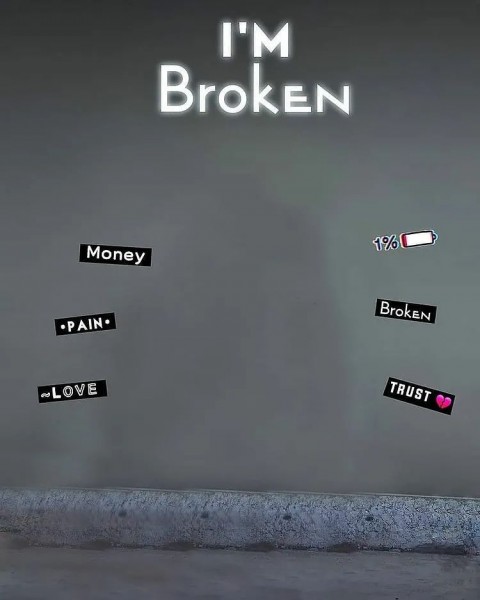 I AM Broken PicsArt CB Photo Editing Background HD Download