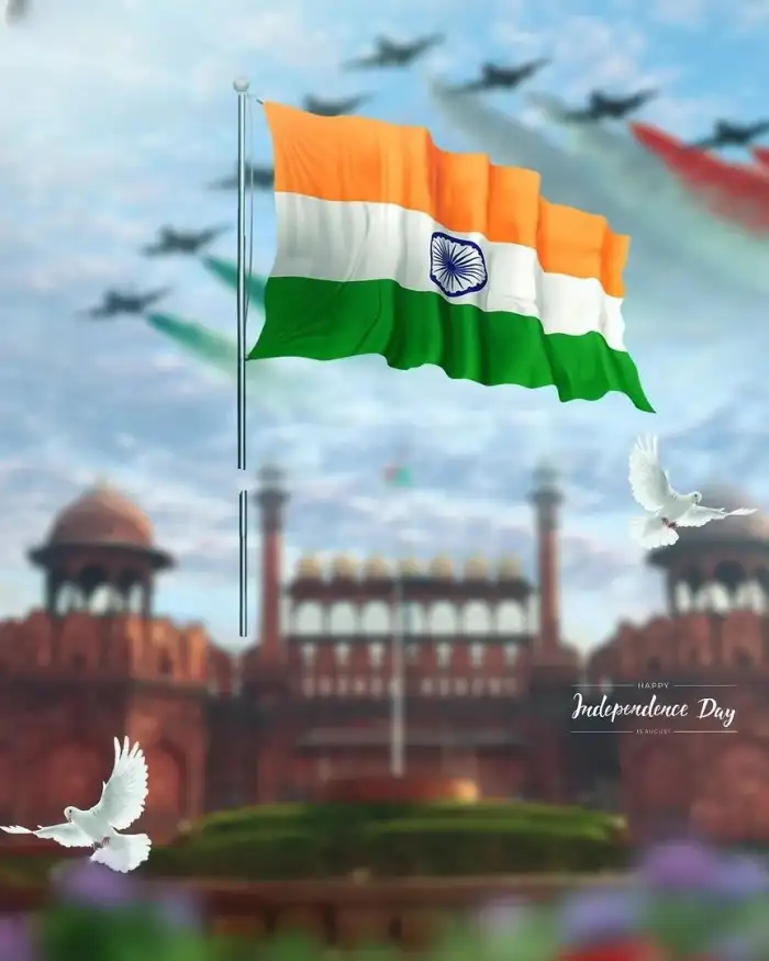 Independence Day 15 August Photo Editing Background