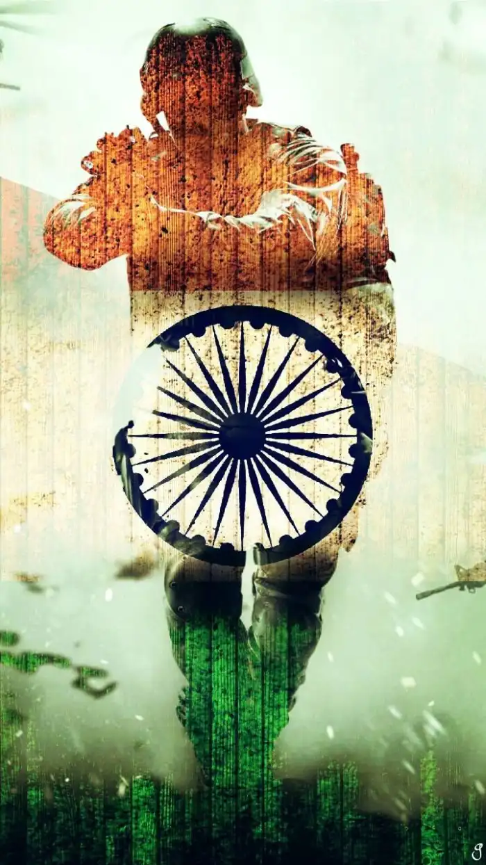 India Flag Army Phone iPhone Mobile Background HD