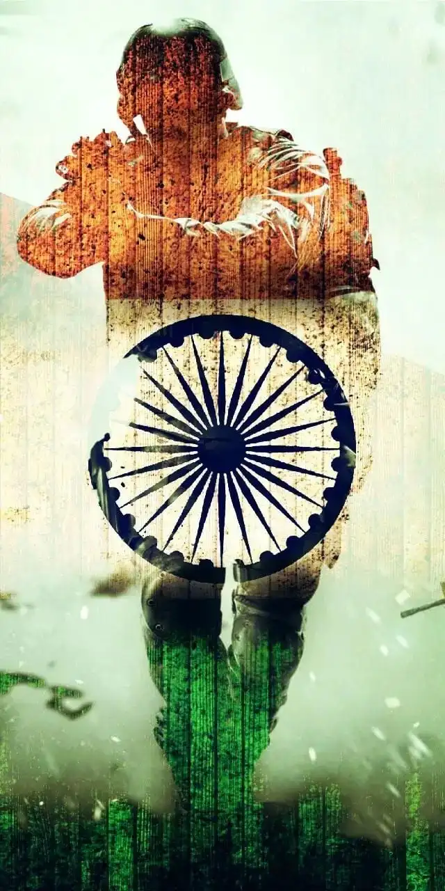 India Flag Army Phone iPhone Mobile Background HD