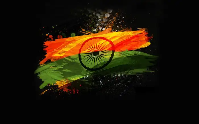 India Flag Black Background HD Images Wallpapers (