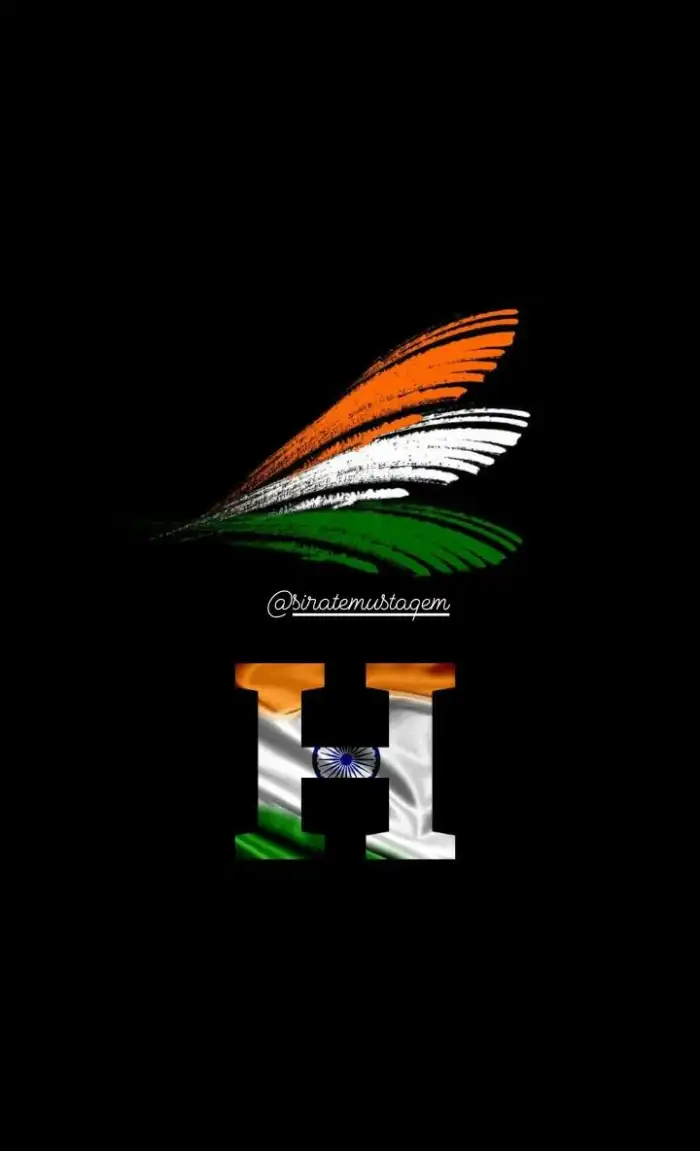 India Flag Black  iPhone Mobile Background HD Images 