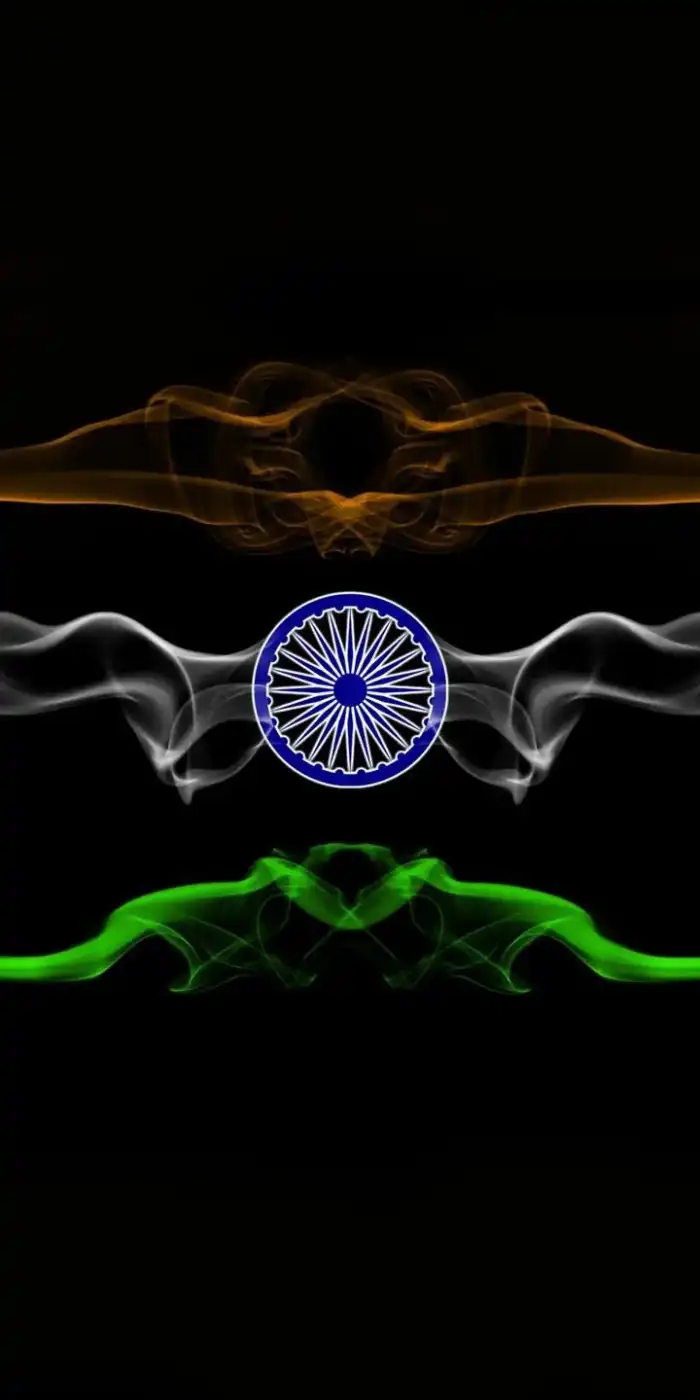 India Flag Black  iPhone Mobile Background HD Images 