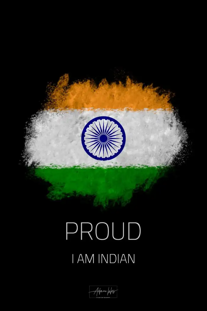 India Flag Black  iPhone Mobile Background HD Images 