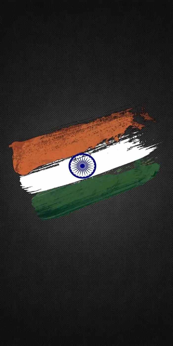 India Flag Black  iPhone Mobile Background HD Images 