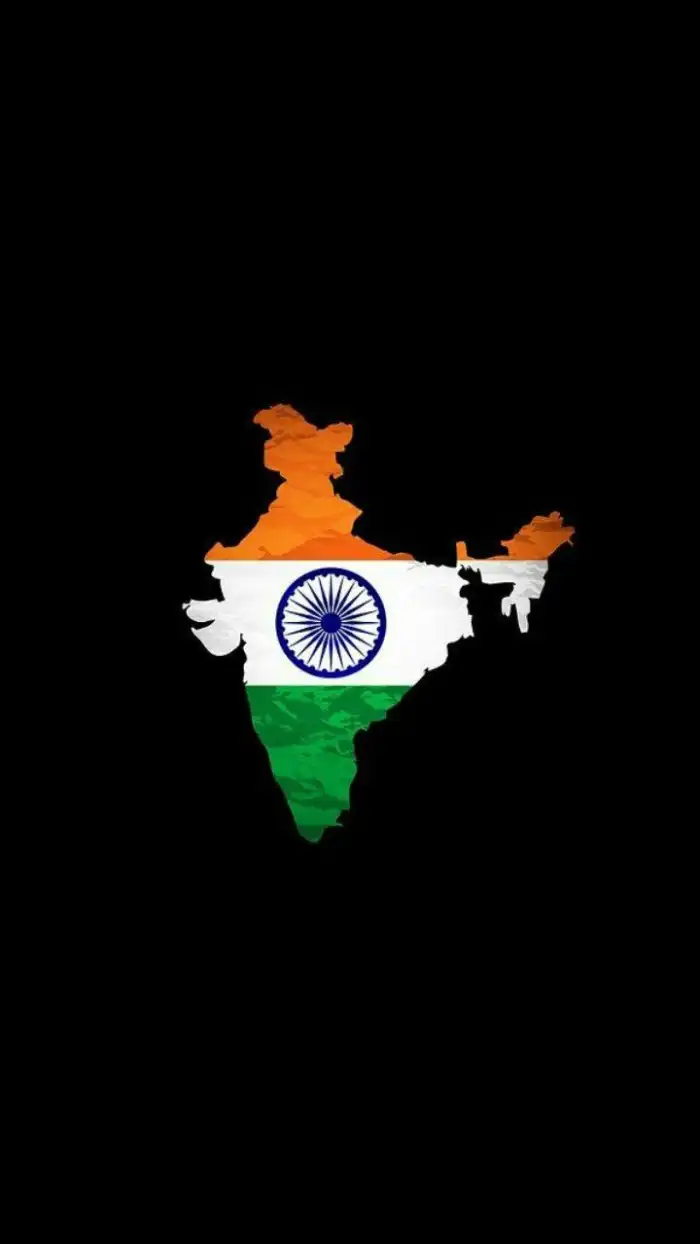 India Flag Black  iPhone Mobile Background HD Images 