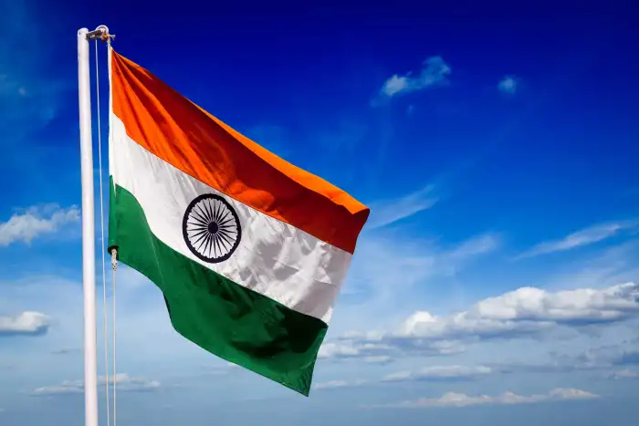 India Flag Blue Sky Background HD Images Wallpapers (