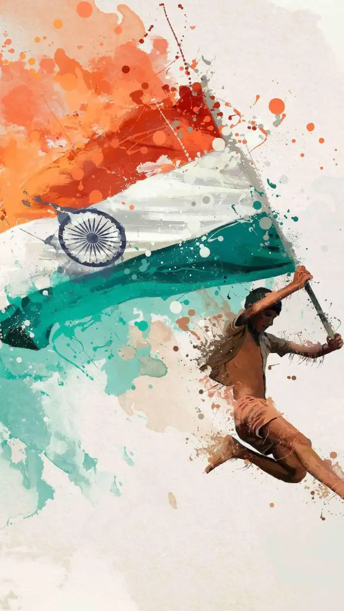 India Flag Boy  iPhone Mobile Background HD Images 