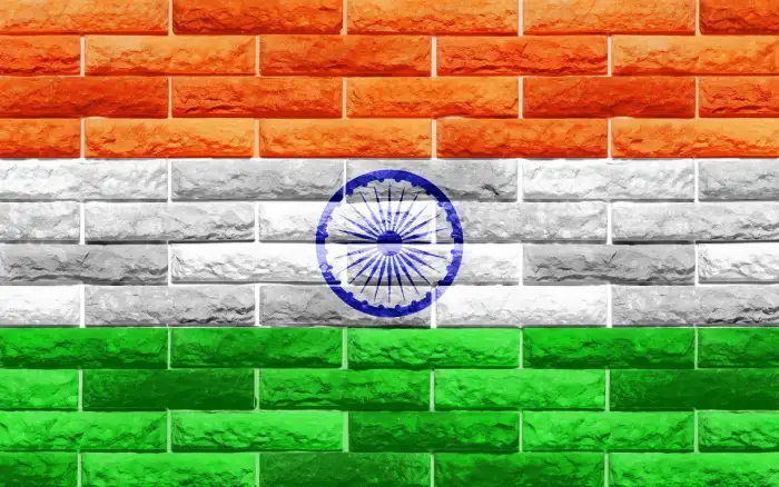 India Flag Brick Wall Background HD Images Wallpapers 