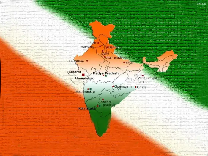 India Flag Color Indian Maps Background HD Images Wallpapers (