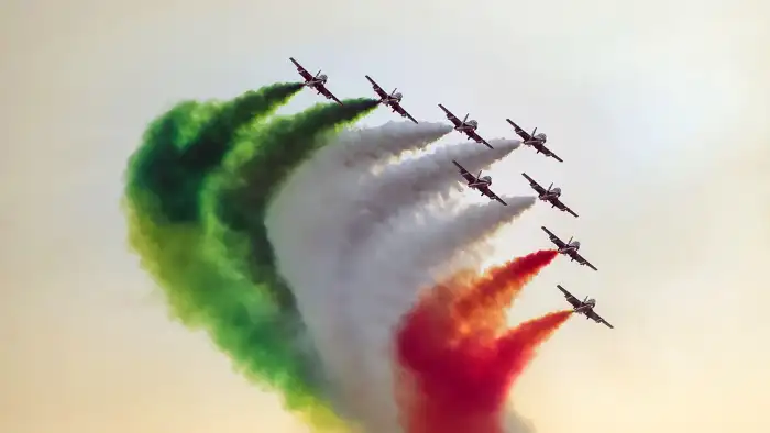 India Flag Color Jet Background HD Images Wallpapers (