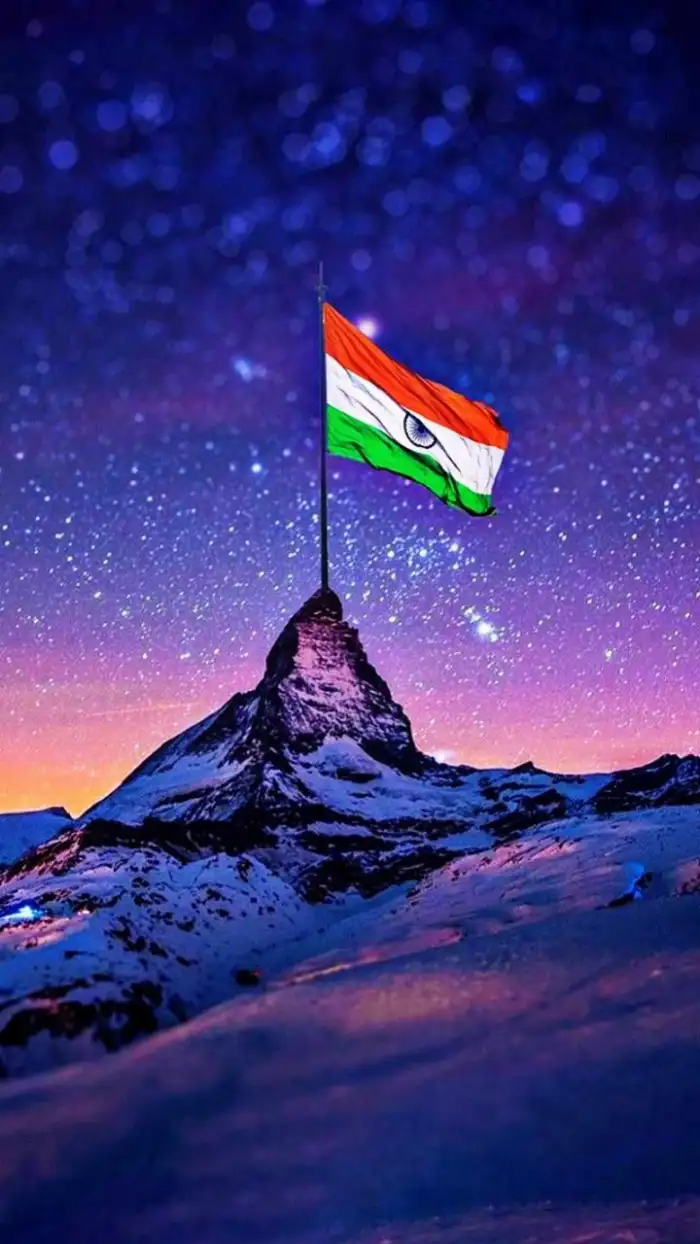 India Flag Mountain  iPhone Mobile Background HD Images 