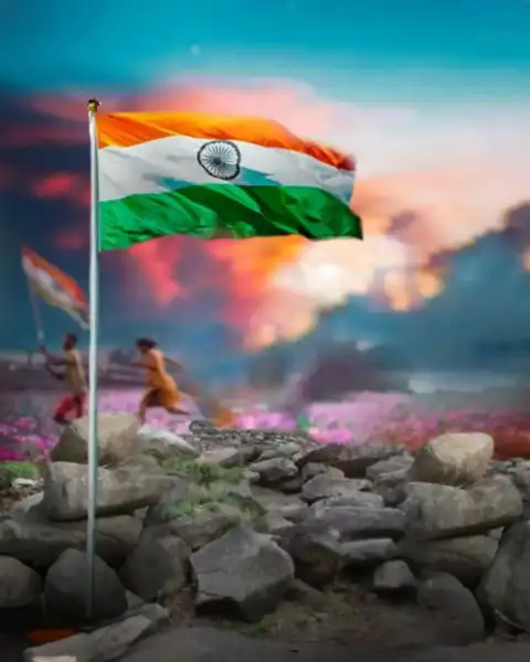 India Tiranga Flag Independence Day Editing Background For CB Edits