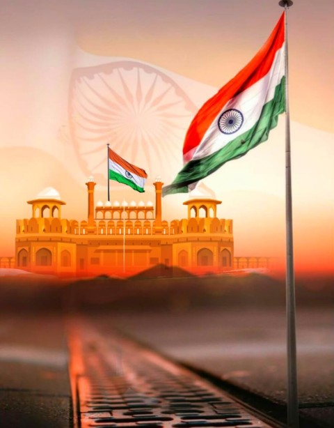 Indian Fort 26 January Republic Day Editing Background  For CB