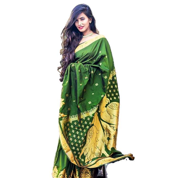 Indian Girl Woman In Saree Full Body PNG Images