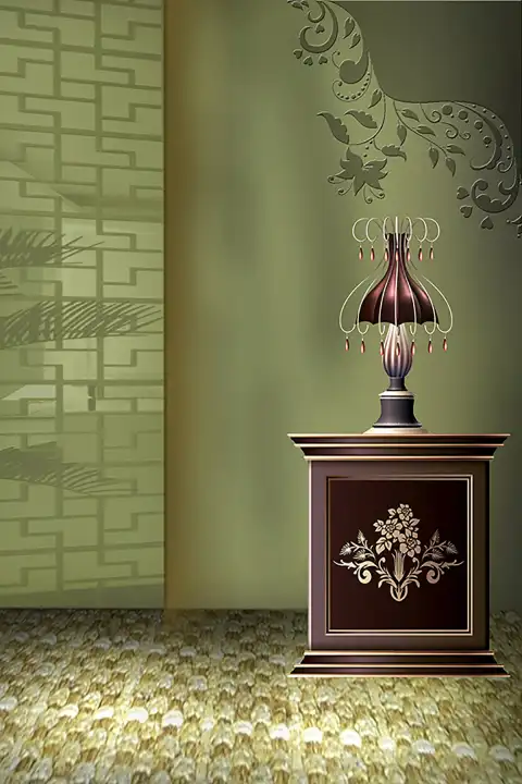 Indoor Lamp PSD Studio Background HD Download